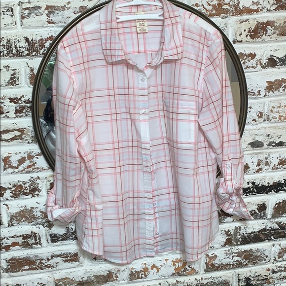 Pink & White Button Down - Picture 2 of 9